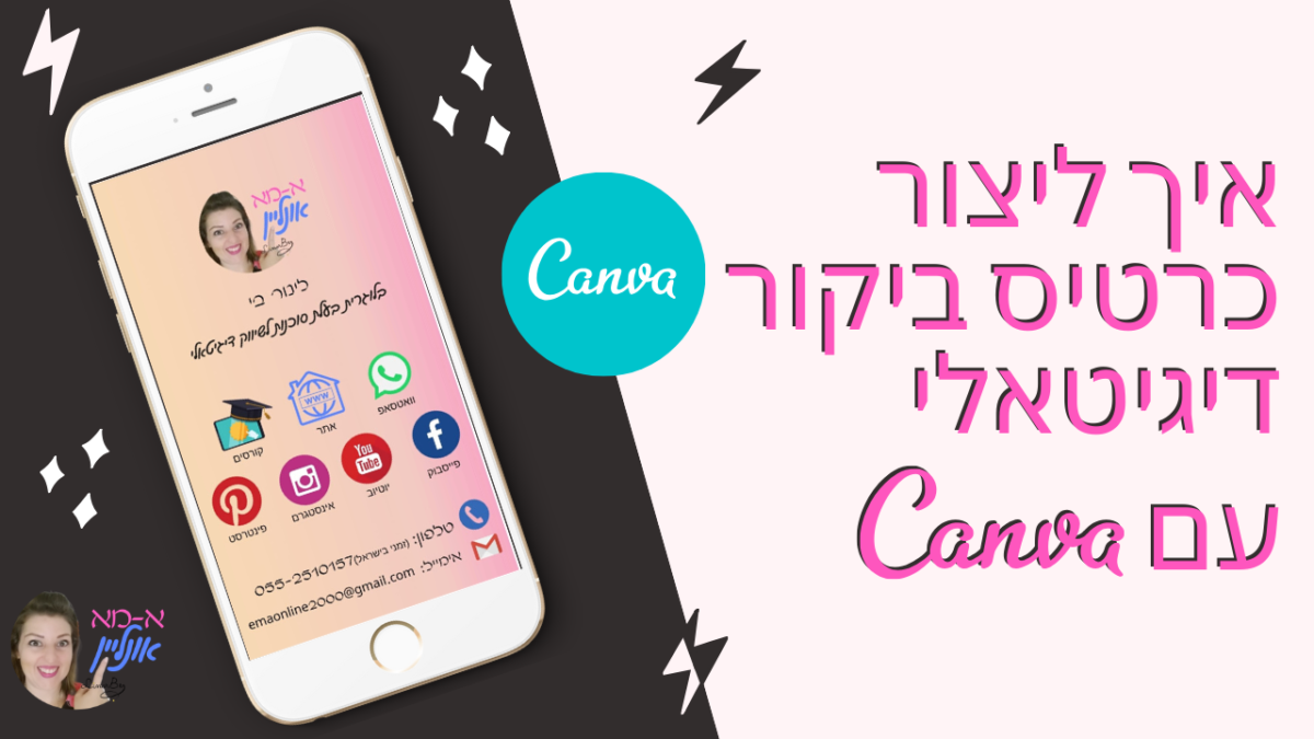 Read more about the article כיצד ליצור כרטיס ביקור דיגיטאלי בעצמך, בחינם, במהירות, ובפשטות ?